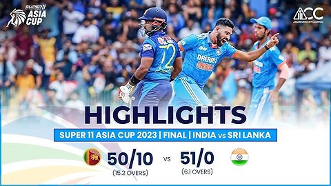 Super 11 Asia cup 2023 | Final | India vs Sri Lanka | Highlights