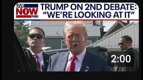 Trump on second debate: "We'll think about it" | LiveNOW from FOX