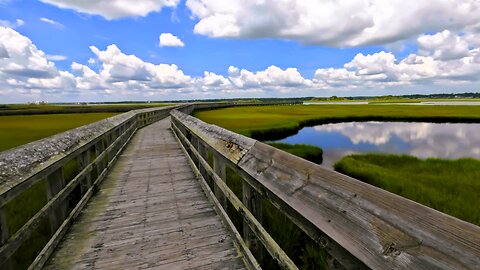 Exploring Kenneth D. Batts Family Park, Topsail Beach (Surf City), North Carolina - POV