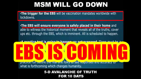 EBS is Coming! MSM will go Down ~ Q!