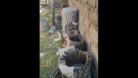 Awesome flower pot made by cement & sand, Ramaphosa's 370 COVID Sassa Grant..