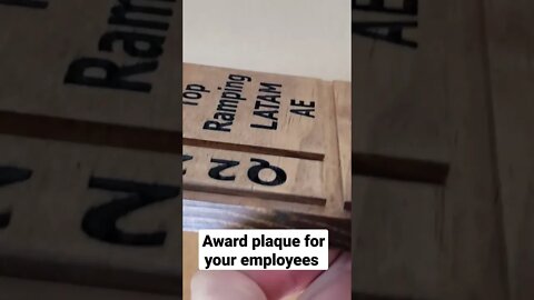 Award plaques for your employees. @Udemy #awards #businessawards @CustomWoodDesign