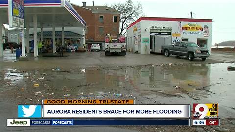 Aurora, Indiana residents brace for more flooding on Ohio River