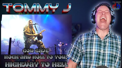 Tommy J "GOD GAVE ROCK AND ROLL TO YOU" & "HIGHWAY TO HELL" 🇸🇪Covers | DaneBramage Rocks Reaction