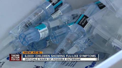 6,000+ children showing flu-like symptoms across the country