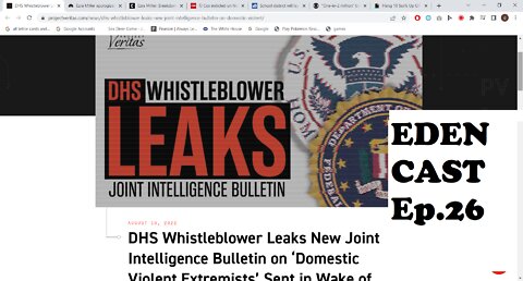 Eden Cast Ep.26 DHS WHISTLEBLOWER! leaks bulletin