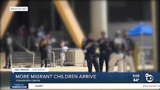 More migrant children arrive at San Diego Convention Center