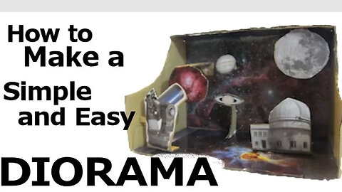 Make a diorama with simple easy materials