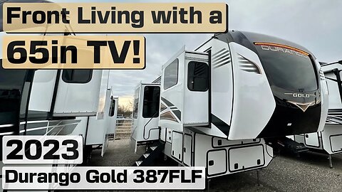 Best Front Living Fifth Wheel RV? 2023 KZ Durango Gold 387FLF with a 65in TV!