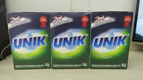 3x Sabão Detergente Secante Máquina Lava Louça 1kg Unik