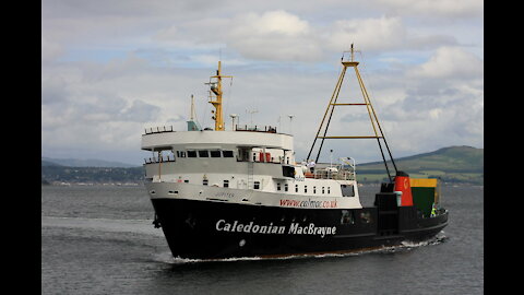 Dunoon to Gourock Ferry Crossing in Scotland, 1986