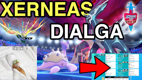 Xerneas being carried chilling in the back! • VGC Series 8 • Pokemon Sword & Shield Ranked Battles