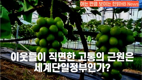 [한밝HB NEWS] 이웃들이 직면한 고통의 근원은세계단일정부인가? 221022(토)