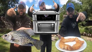 cooking SLAB crappie in the AIR FRYER