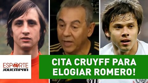 Flavio Prado cita CRUYFF para elogiar ROMERO!