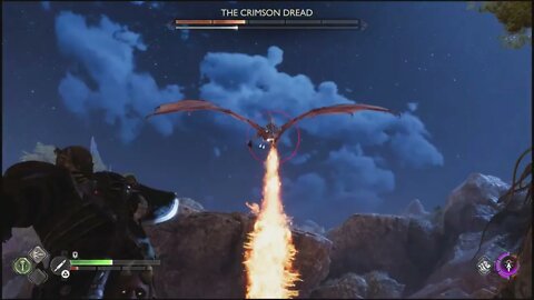 The Crimson Dread Dragon Boss Fight | God of War: Ragnarök 4K Clips (PS5, PS4) | God of War Ragnarok