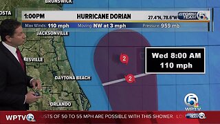 1 p.m. Tuesday Hurricane Dorian update