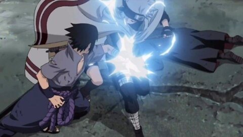 Sasuke vs Naruto and Kakashi(English Dub)