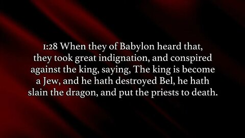 Bel and The Dragon - 1611 KJV - Text In Video - HQ Audiobook