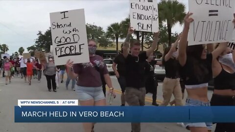 Vero Beach police hold event with protesters