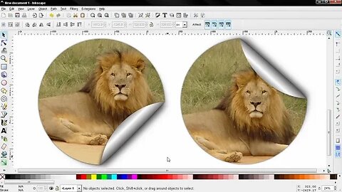 Peeled Sticker Effect 1/2 - Inkscape Tutorial