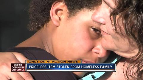 Homeless family pleads for return of stolen car