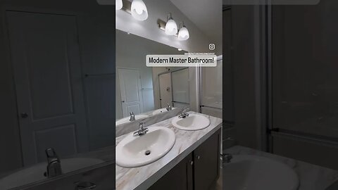 Modern Master Bathroom!