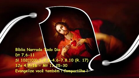 Sou manso e humilde de coração - Deuteronomio 7,6-11 - Salmos 102 - 1João 4,7-16 - Mateus 11,25-30