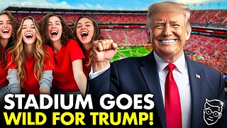 Stadium of 100,000 ROARS as Trump Makes Surprise Appearance At Alabama Football Game | ELECTRIC⚡️