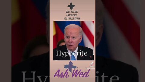 Biden Ash Wednesday Hypocrisy #usa #news #biden #ashwednesday