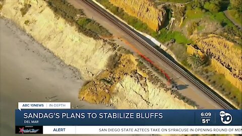 Erosion along bluffs causes concerns for train travel