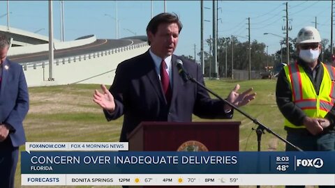 Governor DeSantis calling for more vaccines