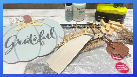 Pumpkin Shelf Sitter DIY || Using Mostly Dollar Tree Supplies || Just 1 Easy Craft