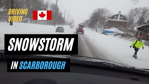 Snowstorm in Scarborough | Blizzard of 2022 | Major Winter Storm