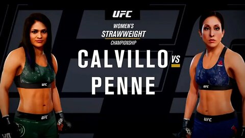 EA Sports UFC 3 Gameplay Jessica Penne vs Cynthia Calvillo