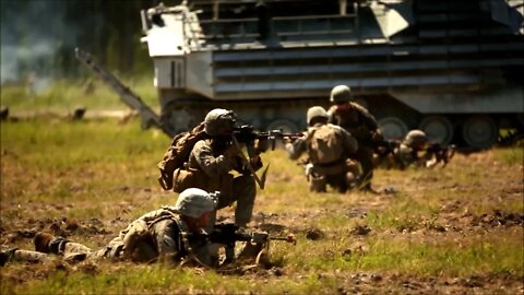 Marines Conduct a Mechanized Raid