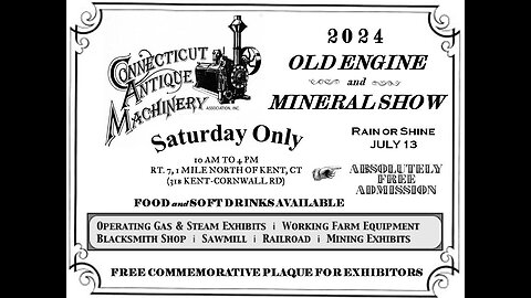 CAMA ENGINE SHOW JULY 13TH 2024 BRING WHAT YOU RESTORED TO OUR SHOW!