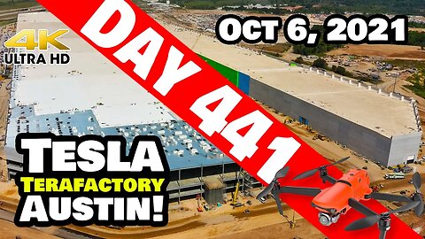 Tesla Gigafactory Austin 4K Day 441 - 10/6/21 - Tesla TX - GIGA TEXAS BEFORE SHAREHOLDER MEETING!