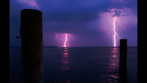 Epic Thunderstorm Rain and Ocean Wave Sounds for Sleeping, Relaxing, and Studying