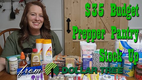 $35 Budget Prepper Pantry Stock Up from Dollar Tree ~ Preparedness