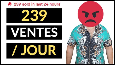 239 ventes en 24h avec un Produit NUL que je DETESTE 😡