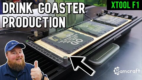 Batching Out Coasters with the xTool F1 Feat. Slide Extension Table