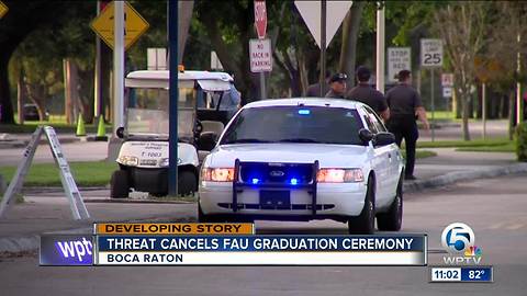 FAU commencement ceremony canceled over 'credible threat'