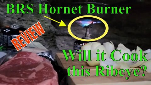 BRS 3000T Hornet Review - Cook Ribeye Steak? Lightweight Backpacking Stove - Field Test