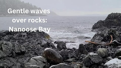 Relaxing gentle waves over rocks to help with relaxation, meditation, stress relief or fall asleep