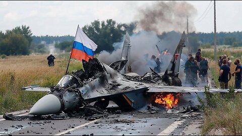 2 MINUTES AGO! Ukraine F-16's downed most expensive Russian SU-57 fighters on the Kursk airscape