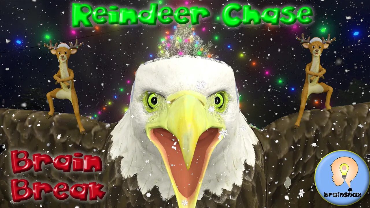 Reindeer Rumble Reindeer Chase | Brain Break | Christmas Game