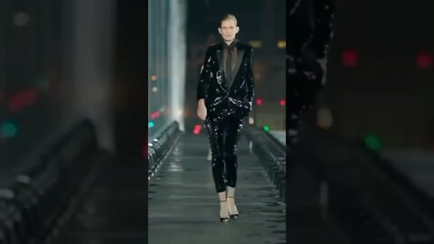 Stellatennant in Saintlaurent Spring/Summer 2020 FashionShow