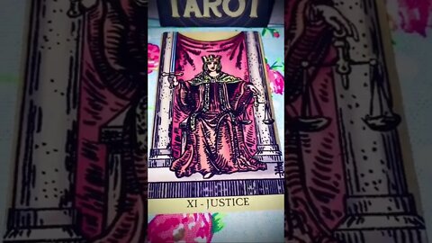 The Tarot #Justice card teaches us the real meaning of Natural Law #riderwaitetarot #karma #shorts