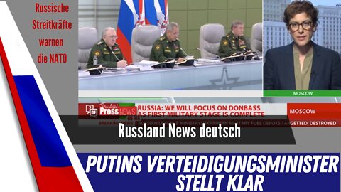 Putins Verteidigungsminister warnt die NATO.